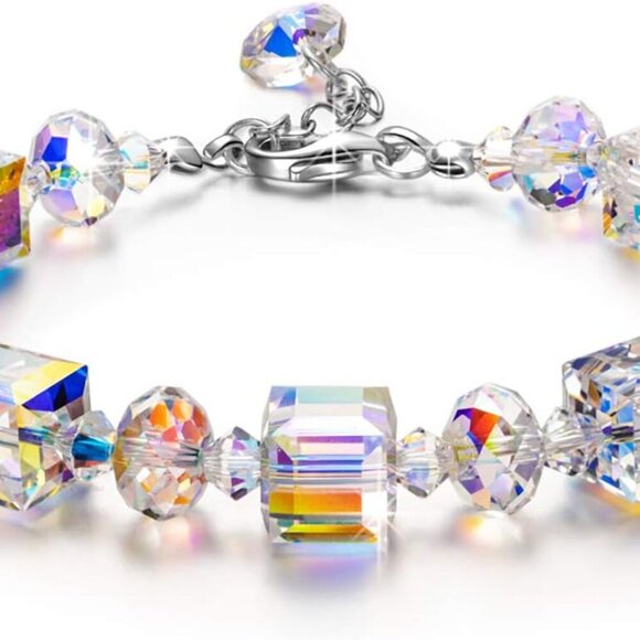 Jewelry - A Little Romance ♥ Sterling Silver Bracelets for Women Northern Lights Crystals
